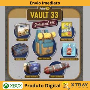 Fallout 76 - Vault 33 Survival Pack DLC XBOX One / Xbox Series X|S CD Key CHAVE DIGITAL