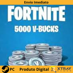 Fortnite 5000 V-Bucks (Epic Games) PC WORLDWIDE CHAVE DIGITAL