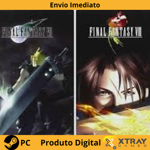 Final Fantasy VII & Final Fantasy VIII Double Pack PC Steam WORLDWIDE CHAVE DIGITAL