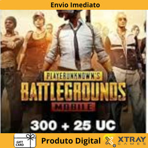 PUBG Mobile 300 + 25 UC Official website US CHAVE DIGITAL